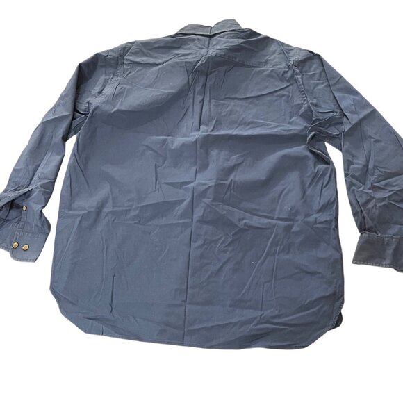 Gap button up stretch shirt blue long sleeve Size Large blue - Picture 7 of 9